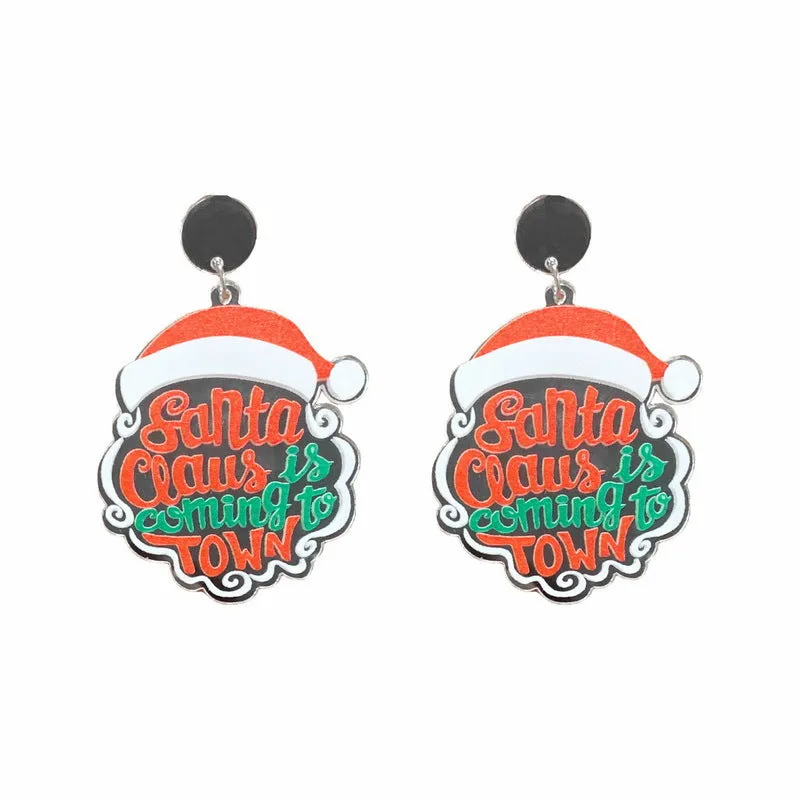 Wholesale Christmas Tree Rainbow Koala Dinosaur Cactus Acrylic Earrings