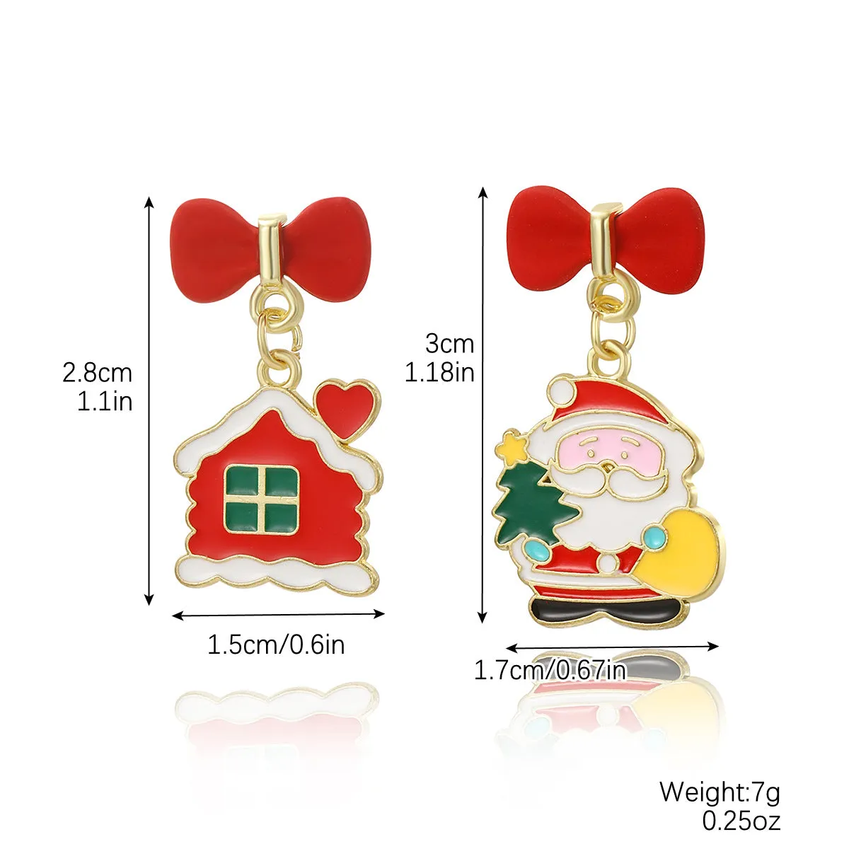Wholesale Christmas Tree Snowflake Bell Earrings Earrings Set