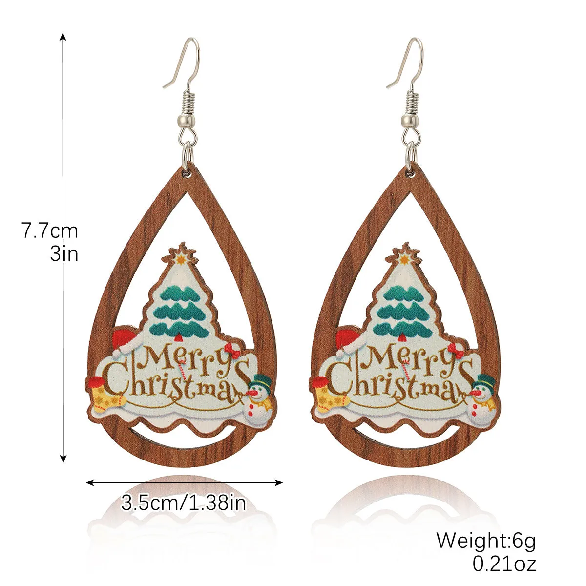 Wholesale Christmas Tree Snowflake Bell Earrings Earrings Set