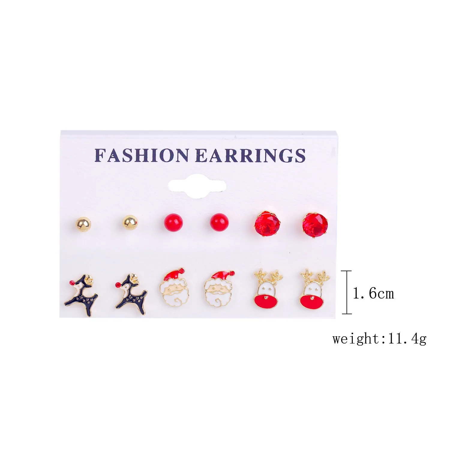 Wholesale Christmas Tree Snowflake Bell Earrings Earrings Set