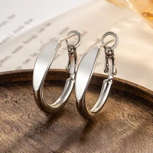 Wholesale Cold style earrings high-end circle earrings ear clips