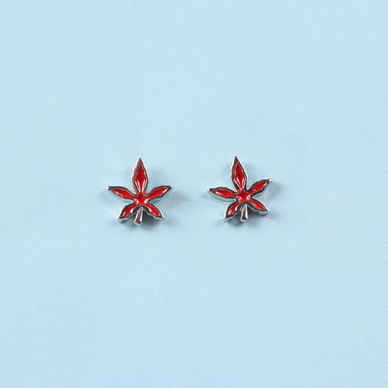 Wholesale Color Drop Glaze 925 Sterling Silver Earrings
