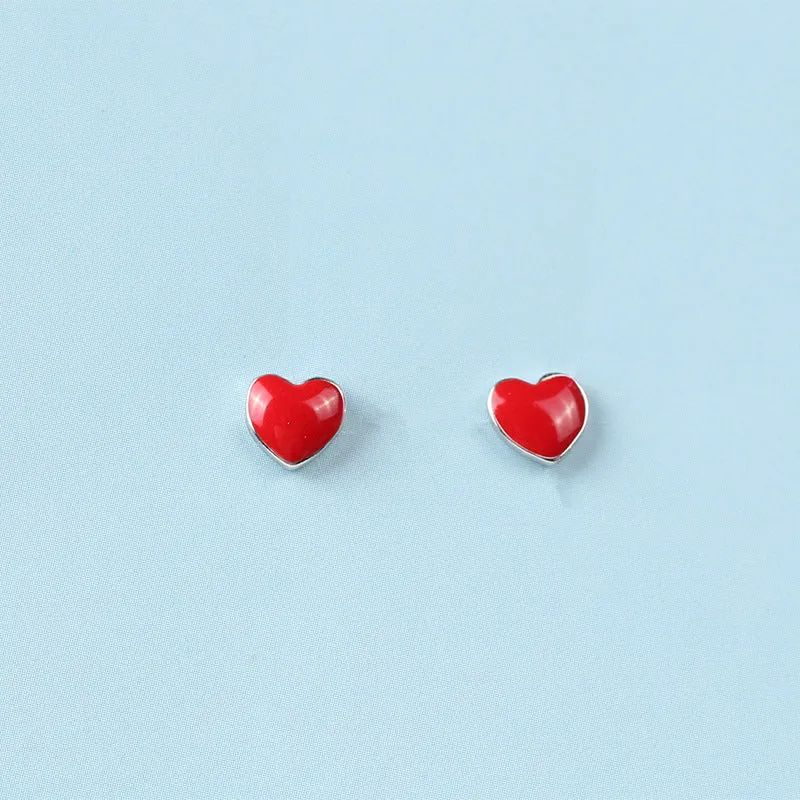 Wholesale Color Drop Glaze 925 Sterling Silver Earrings