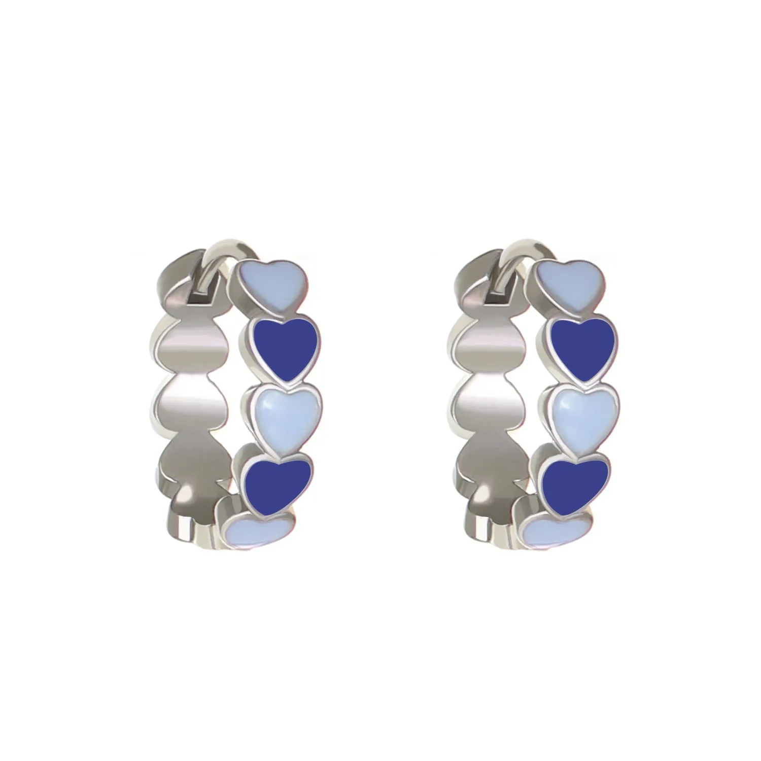 Wholesale color drop oil C-shaped women's fashion temperament niche design geometric earrings