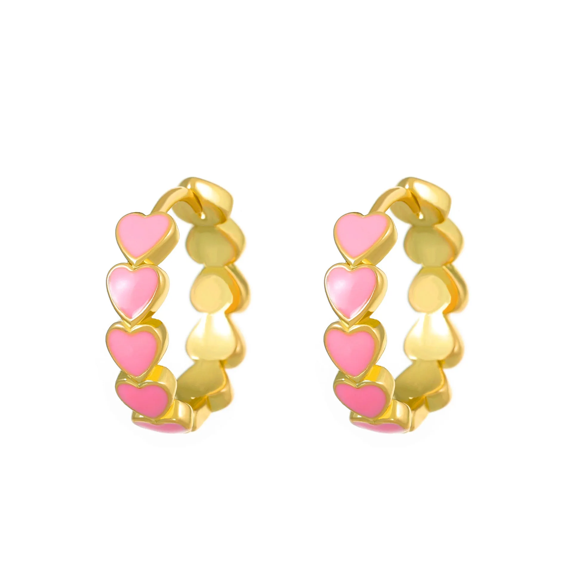 Wholesale color drop oil C-shaped women's fashion temperament niche design geometric earrings