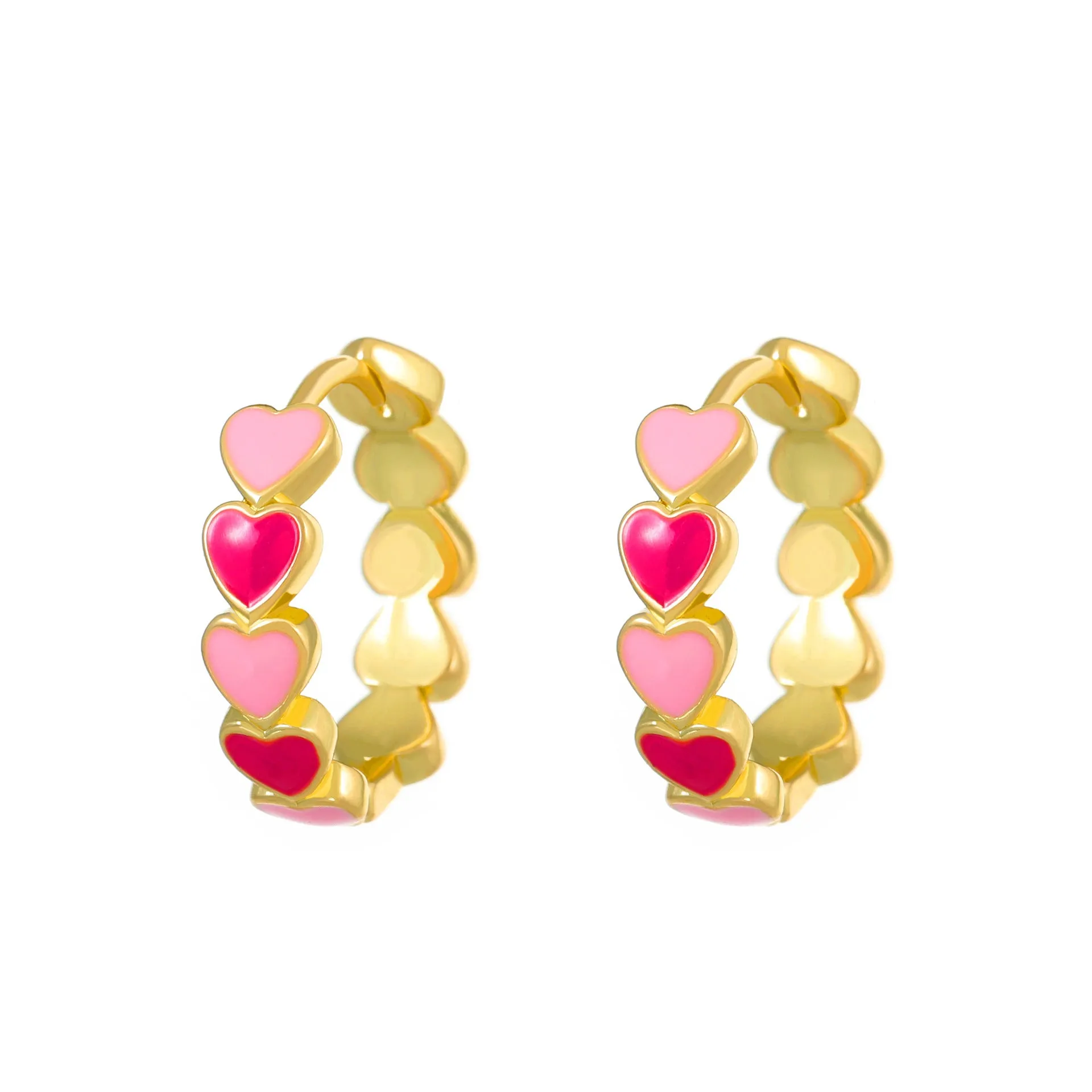 Wholesale color drop oil C-shaped women's fashion temperament niche design geometric earrings