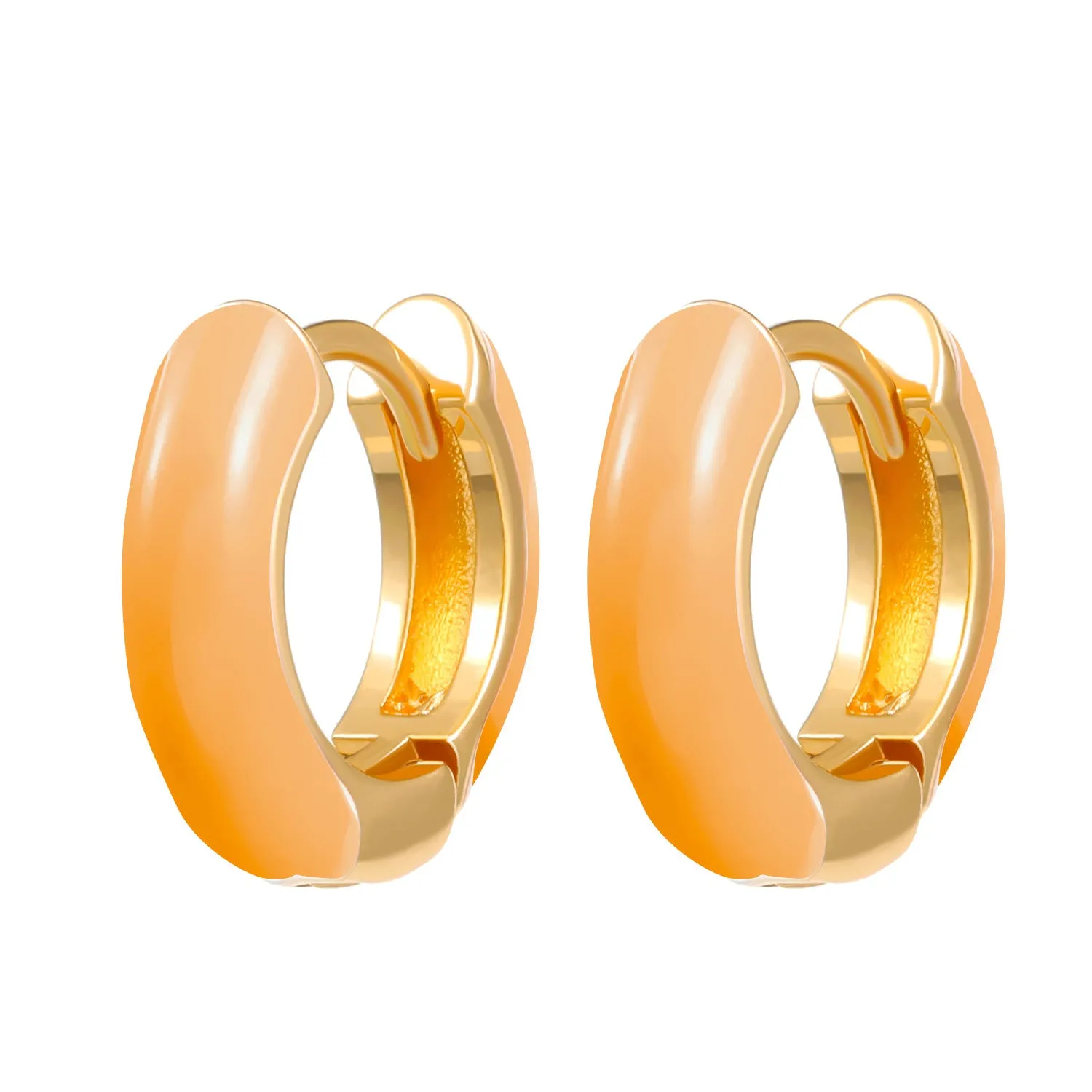 Wholesale color drop oil C-shaped women's fashion temperament niche design geometric earrings