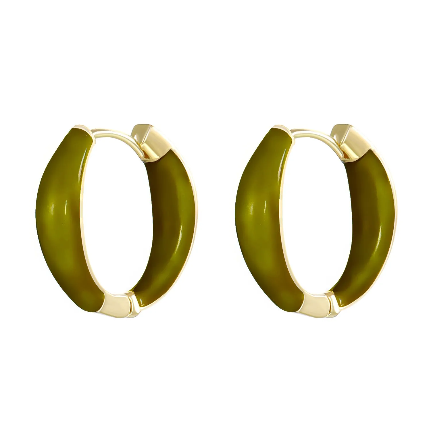 Wholesale color drop oil C-shaped women's fashion temperament niche design geometric earrings
