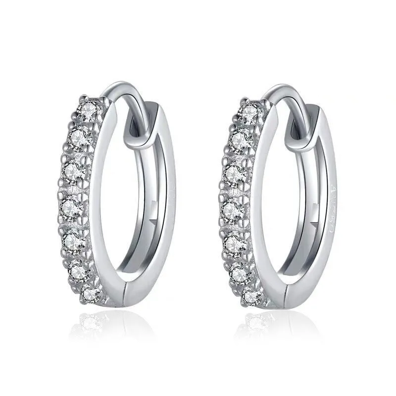 Wholesale color drop oil C-shaped women's fashion temperament niche design geometric earrings