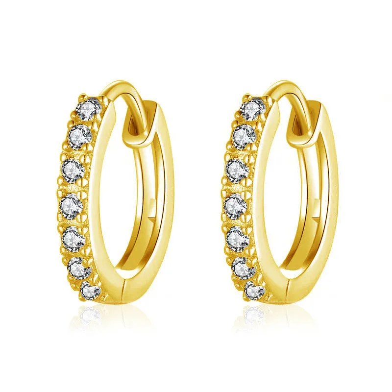 Wholesale color drop oil C-shaped women's fashion temperament niche design geometric earrings