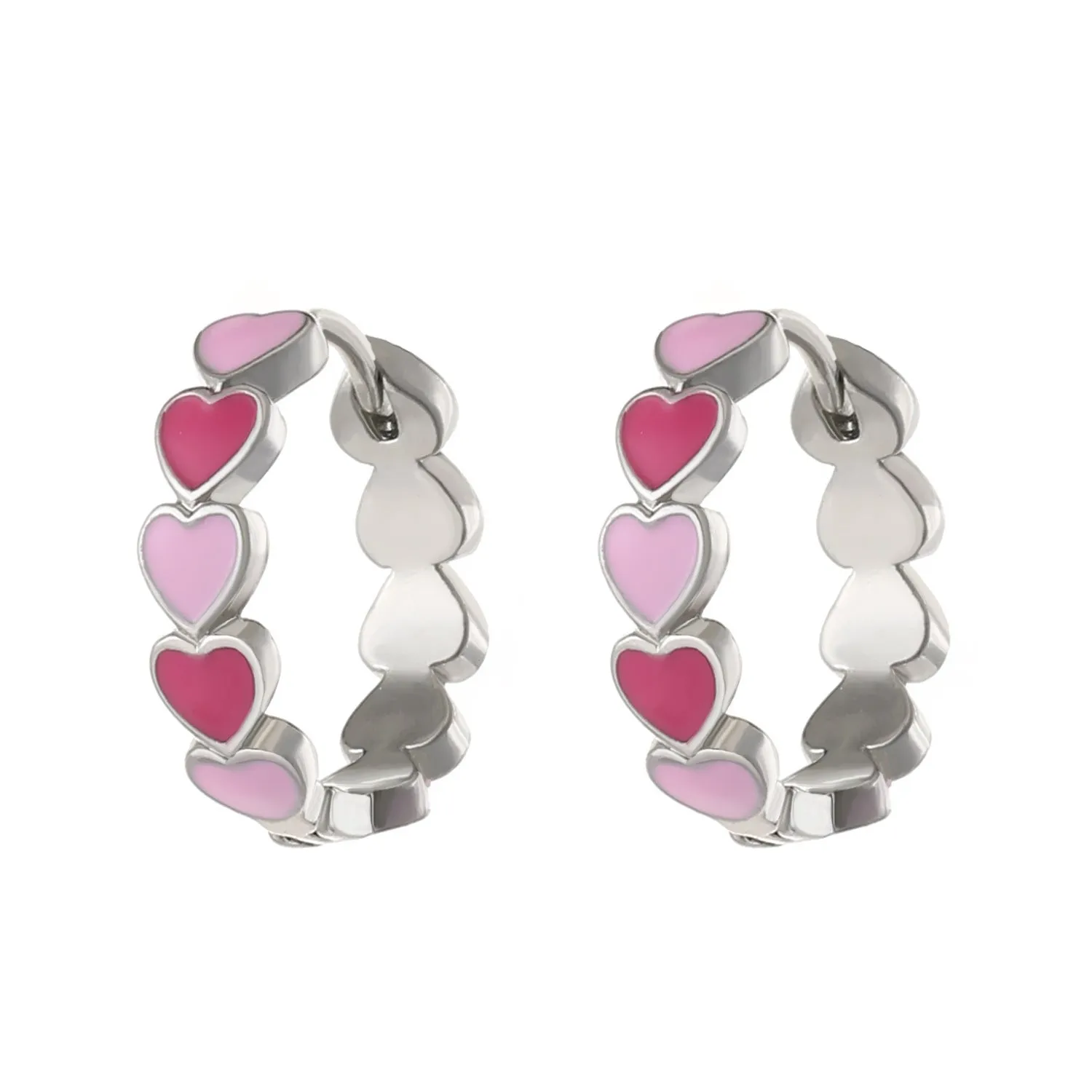 Wholesale color drop oil C-shaped women's fashion temperament niche design geometric earrings