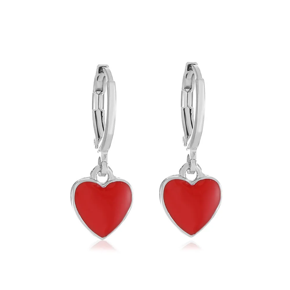 Wholesale color drop oil C-shaped women's fashion temperament niche design geometric earrings