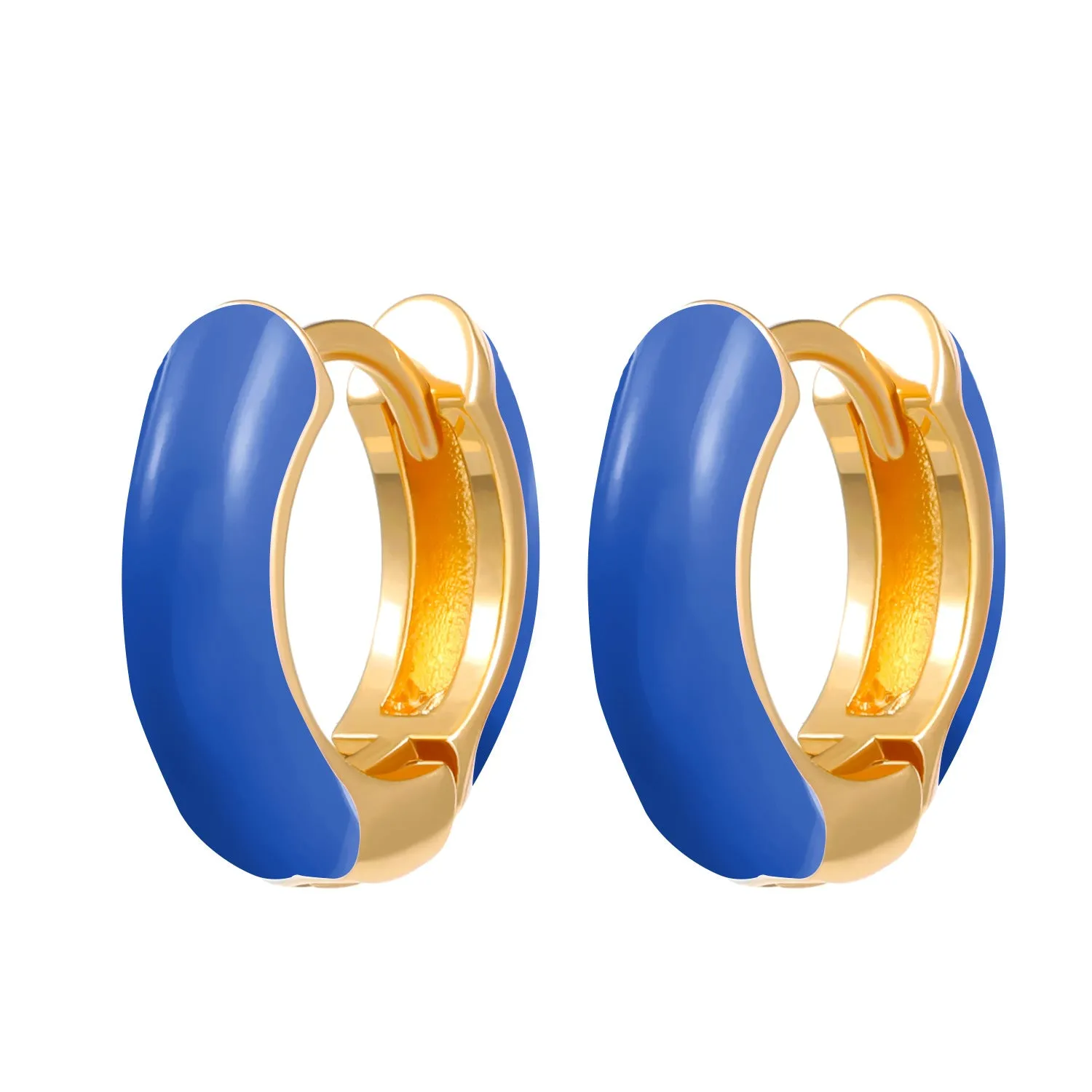 Wholesale color drop oil C-shaped women's fashion temperament niche design geometric earrings