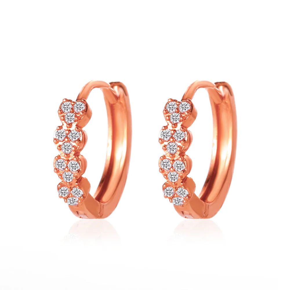 Wholesale color drop oil C-shaped women's fashion temperament niche design geometric earrings