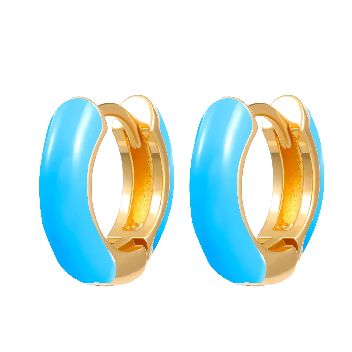 Wholesale color drop oil C-shaped women's fashion temperament niche design geometric earrings