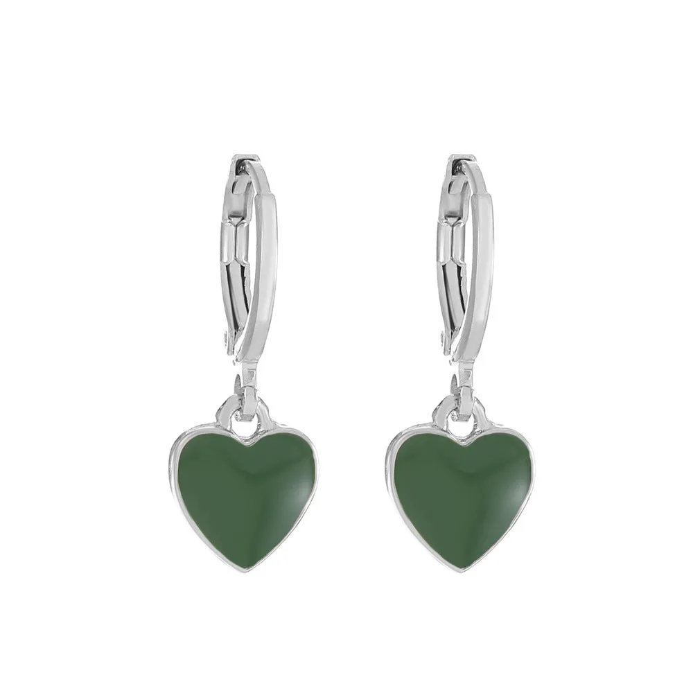 Wholesale color drop oil C-shaped women's fashion temperament niche design geometric earrings