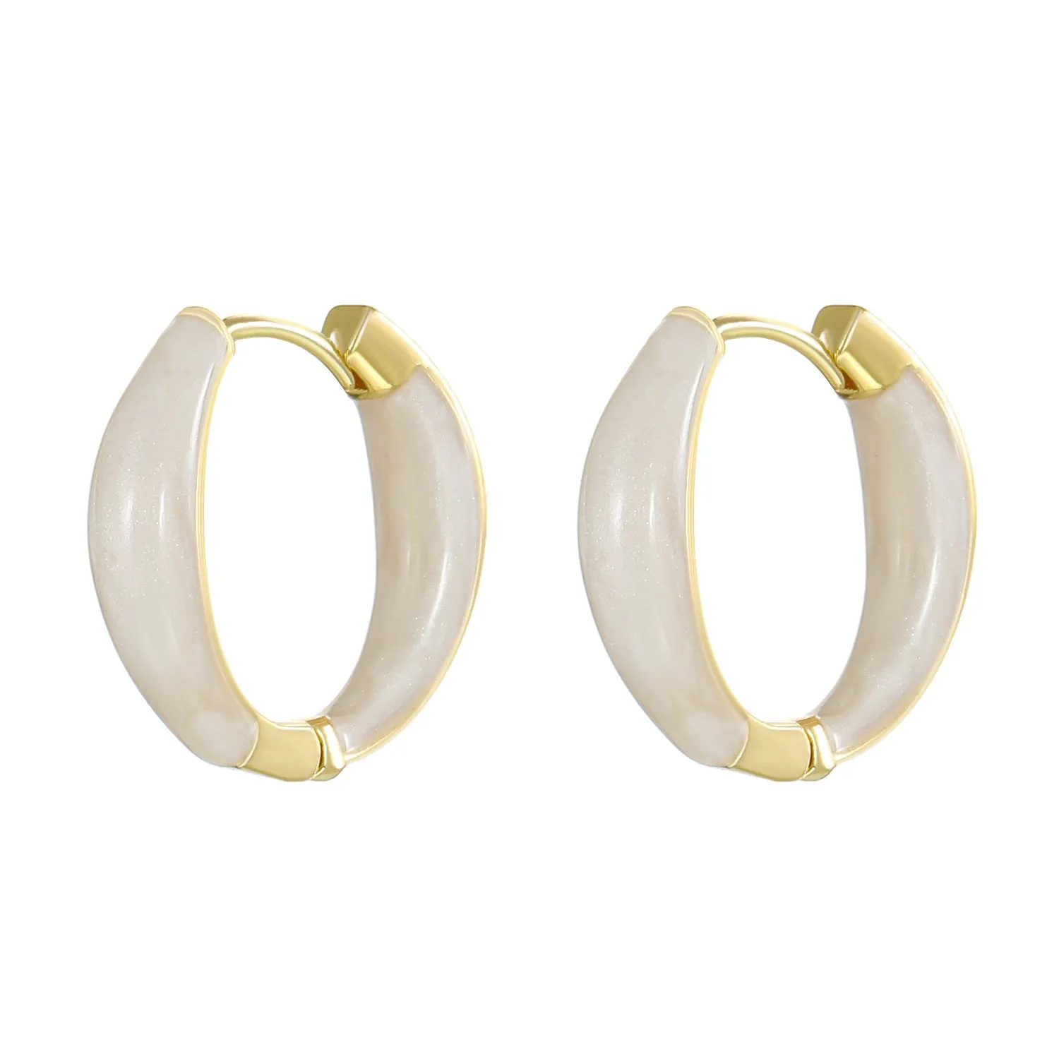 Wholesale color drop oil C-shaped women's fashion temperament niche design geometric earrings