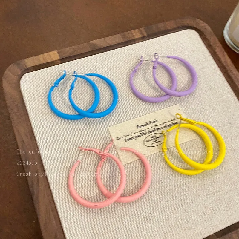 Wholesale Colorful earrings holiday style dopamine earrings