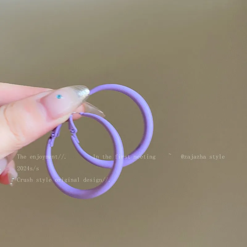 Wholesale Colorful earrings holiday style dopamine earrings