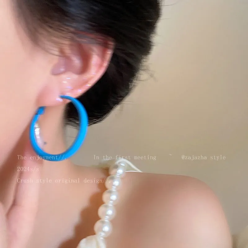 Wholesale Colorful earrings holiday style dopamine earrings