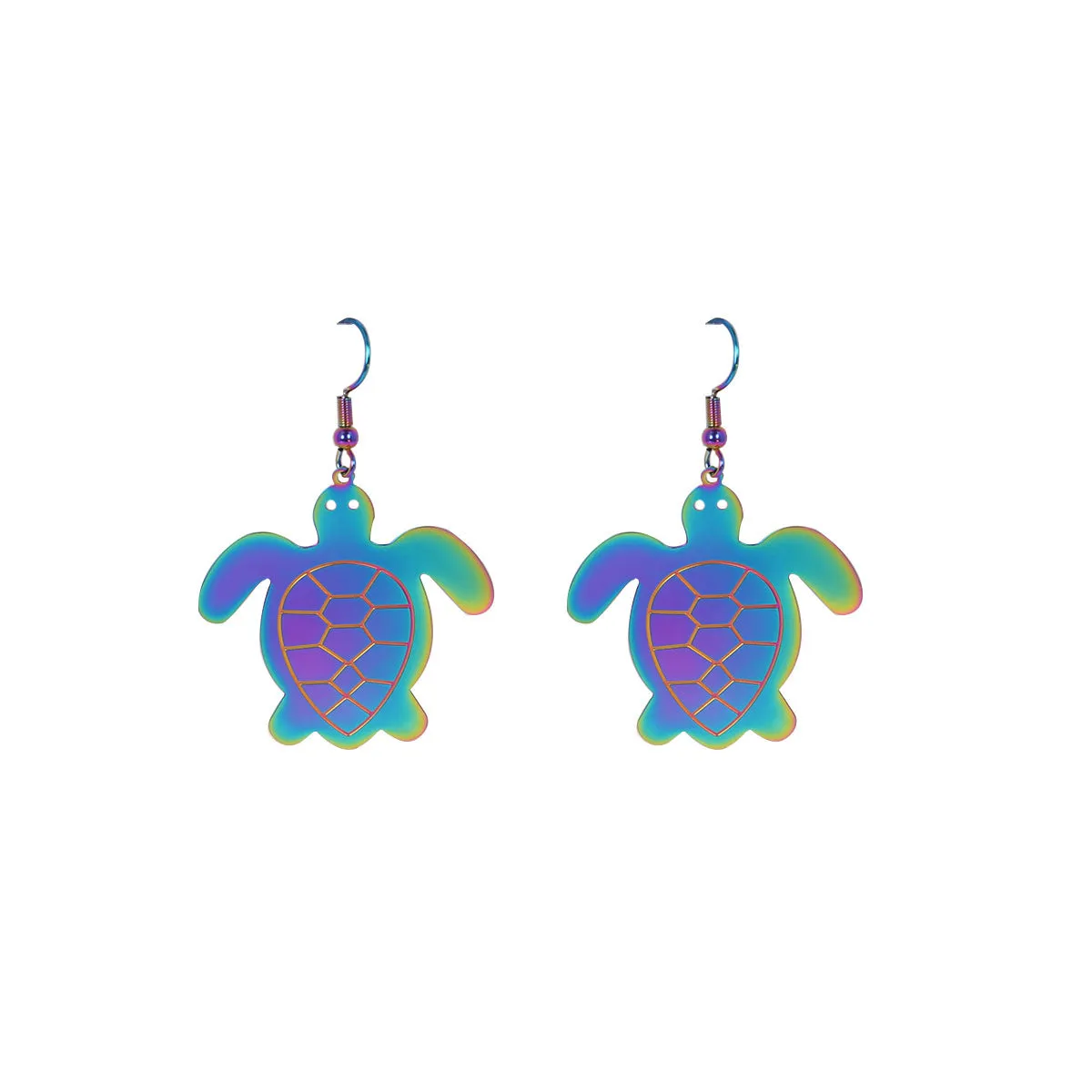 Wholesale Colorful Ocean Series Niche Colorful Shell Jellyfish Earrings