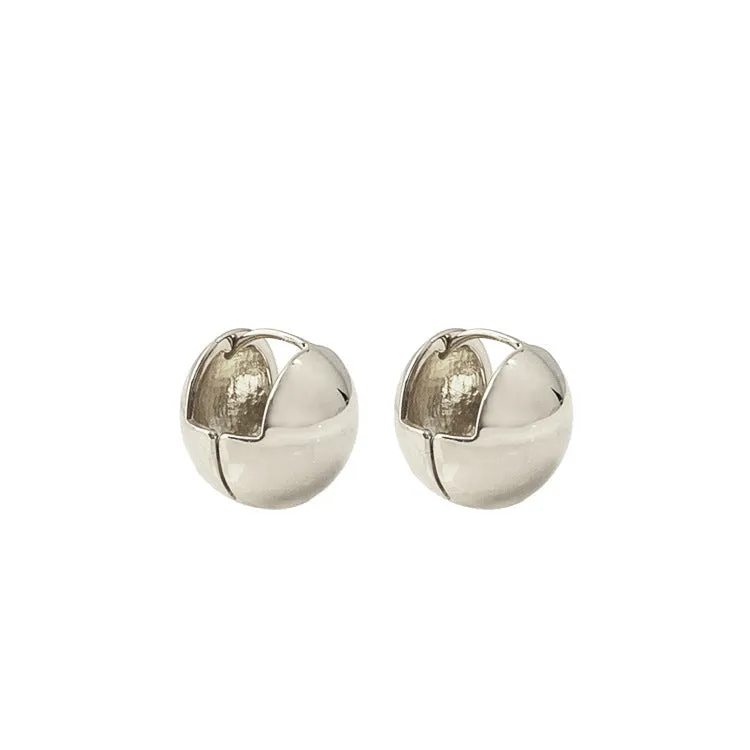 Wholesale Copper gold-plated spherical simple and fashionable Earrings