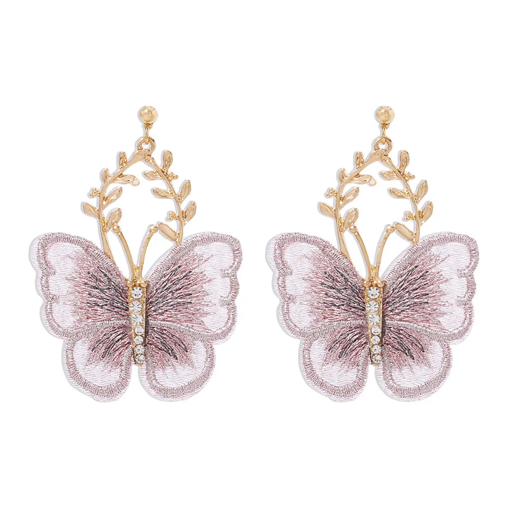 Wholesale Creative Ancient Style Embroidered Lace Butterfly