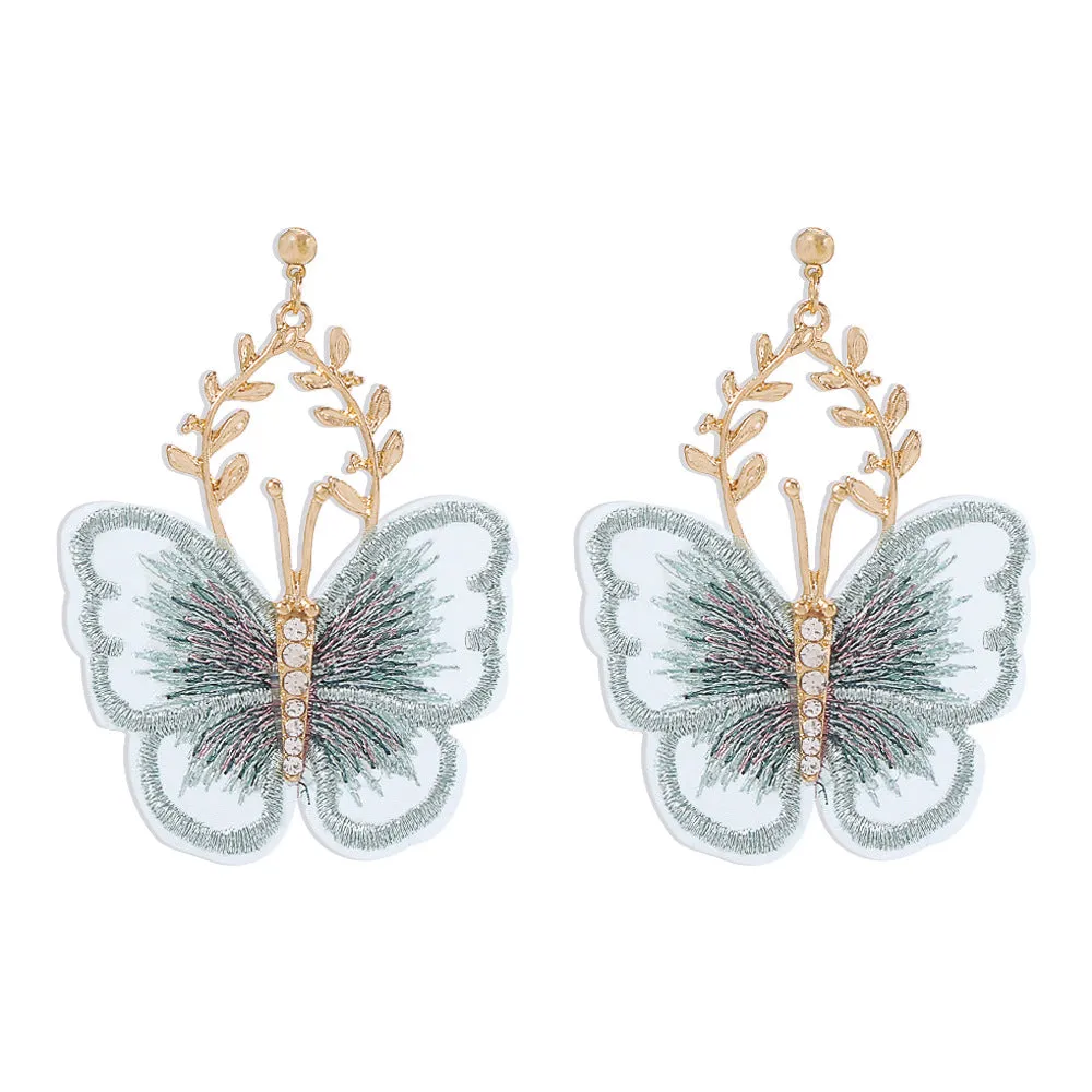 Wholesale Creative Ancient Style Embroidered Lace Butterfly