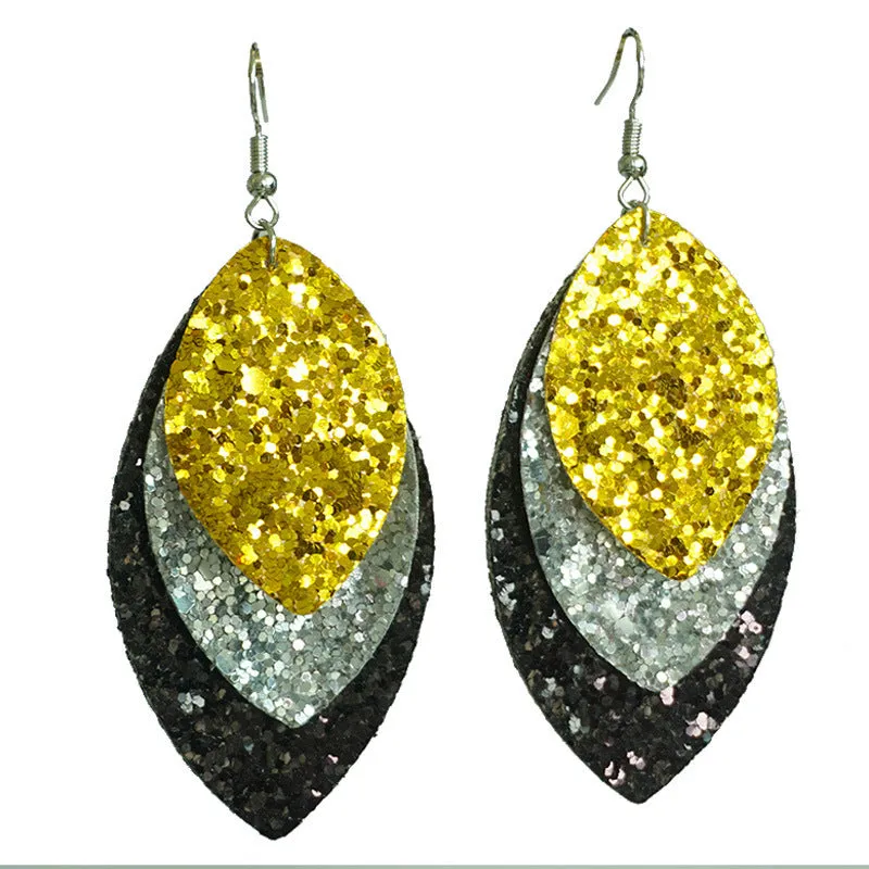 Wholesale Creative Design Fireworks Beer New Year Shiny Earrings