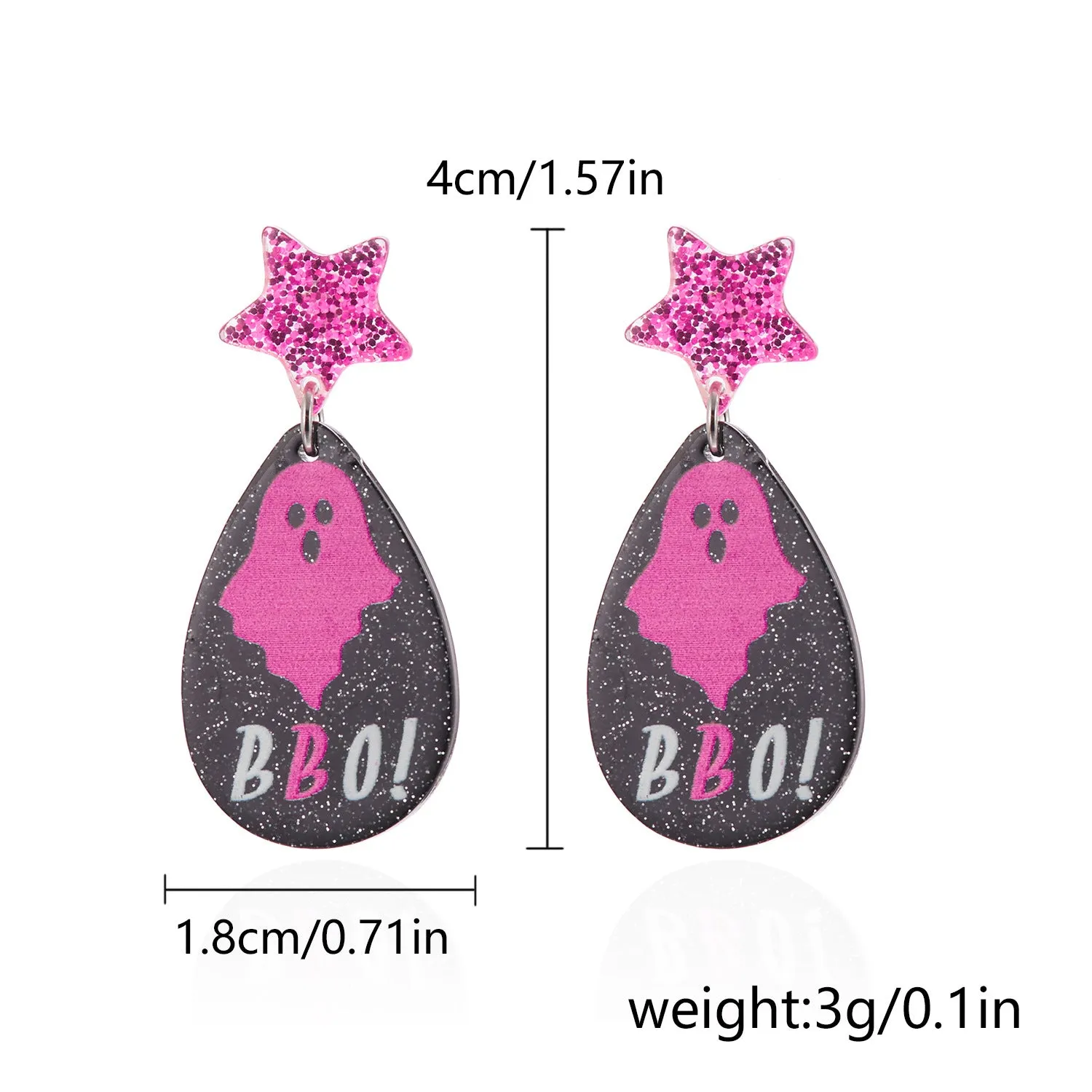 Wholesale Creative Halloween Acrylic Earrings