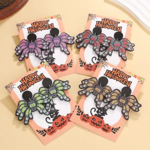 Wholesale Creative Spider Handmade Halloween Horror Ghost Spider Acrylic Earrings