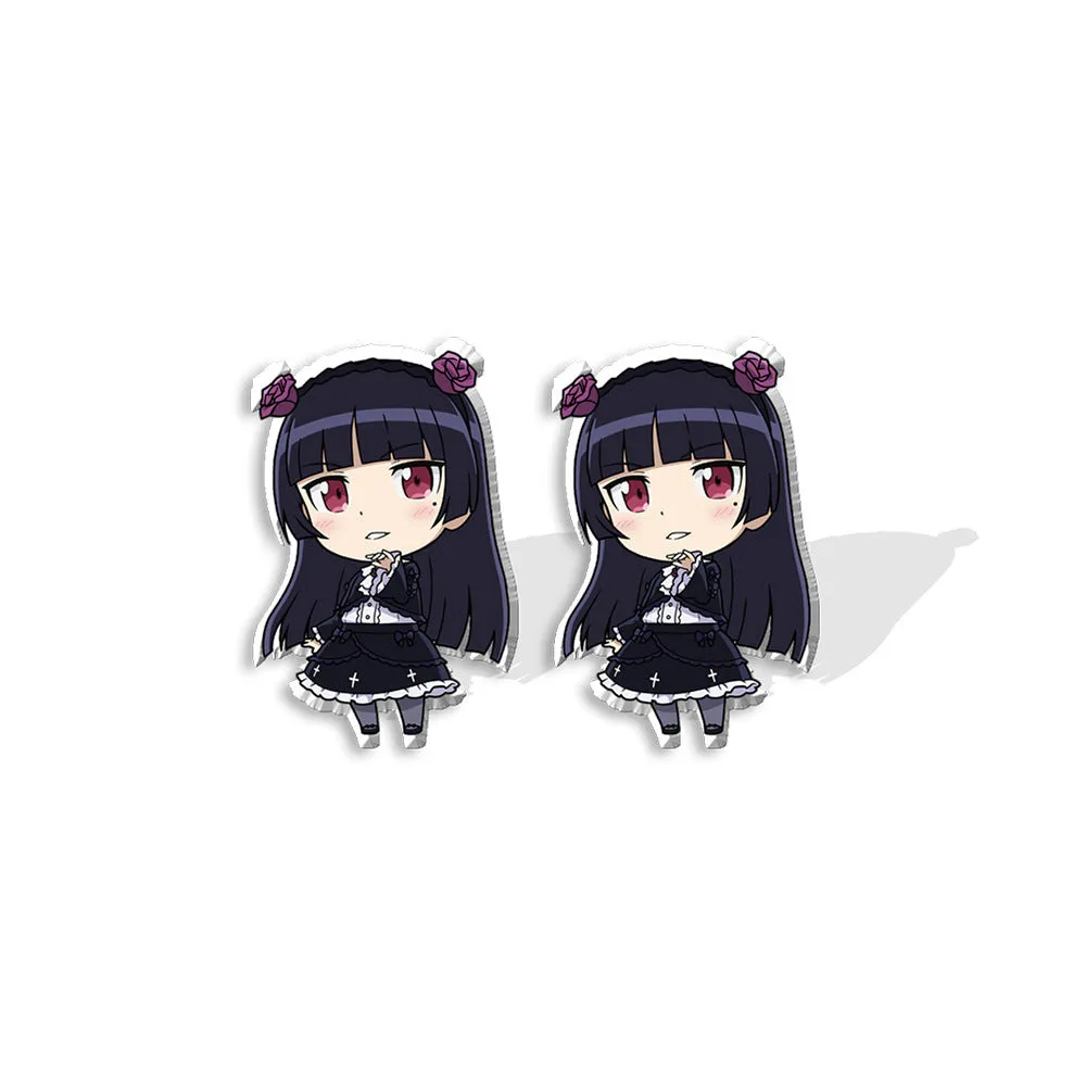 Wholesale Cross-border Aquarium Anime Perimeter Acrylic DIY Stud Earrings