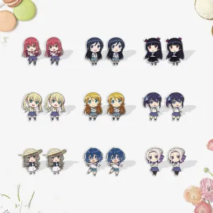 Wholesale Cross-border Aquarium Anime Perimeter Acrylic DIY Stud Earrings