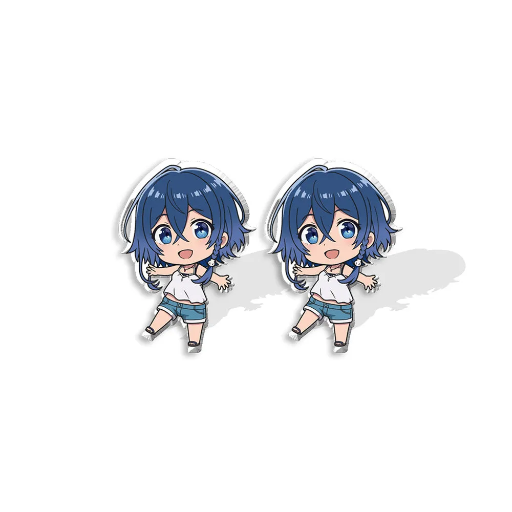 Wholesale Cross-border Aquarium Anime Perimeter Acrylic DIY Stud Earrings