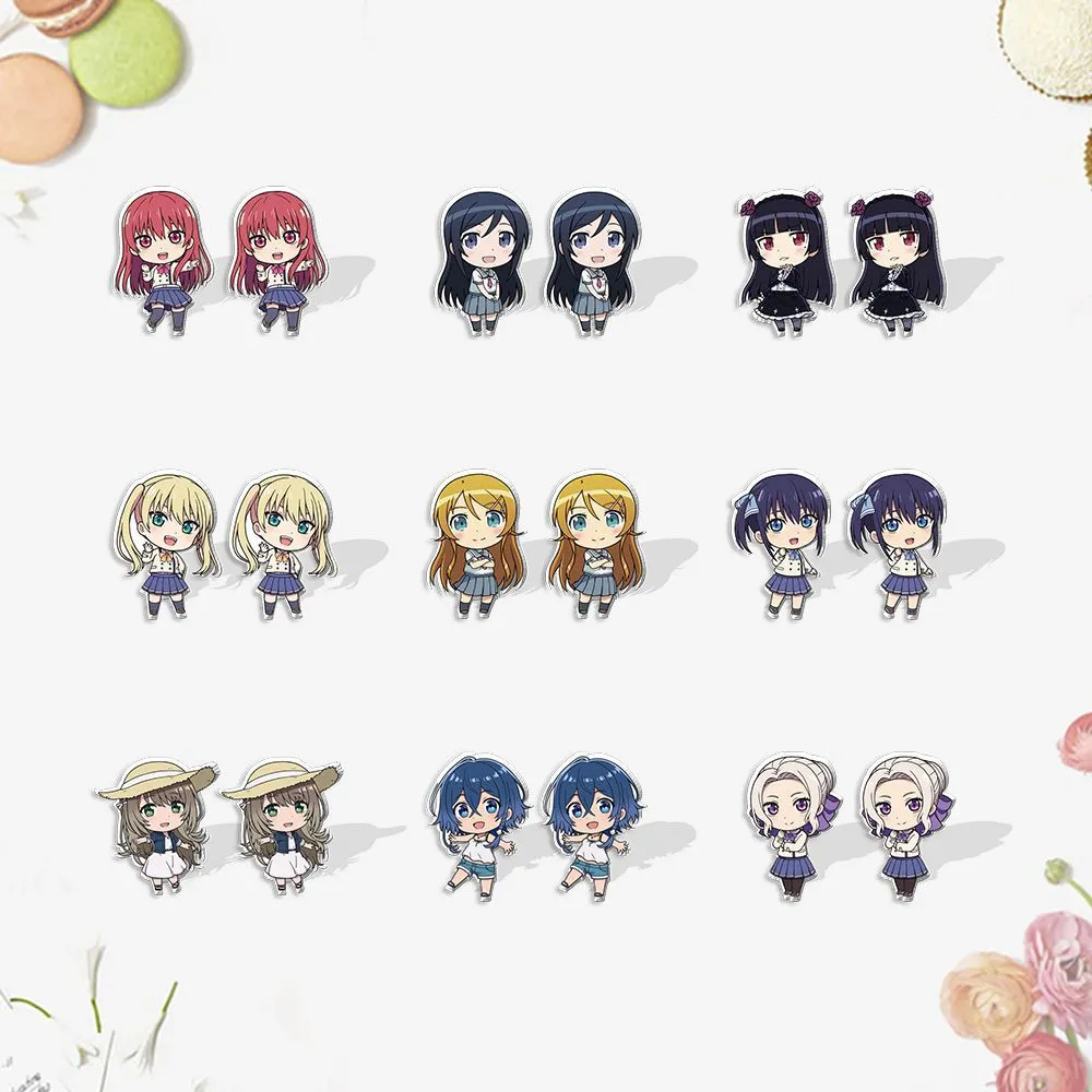 Wholesale Cross-border Aquarium Anime Perimeter Acrylic DIY Stud Earrings