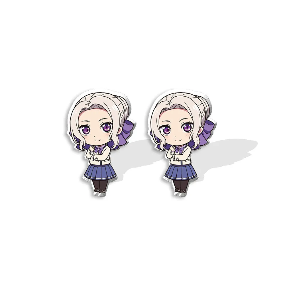 Wholesale Cross-border Aquarium Anime Perimeter Acrylic DIY Stud Earrings