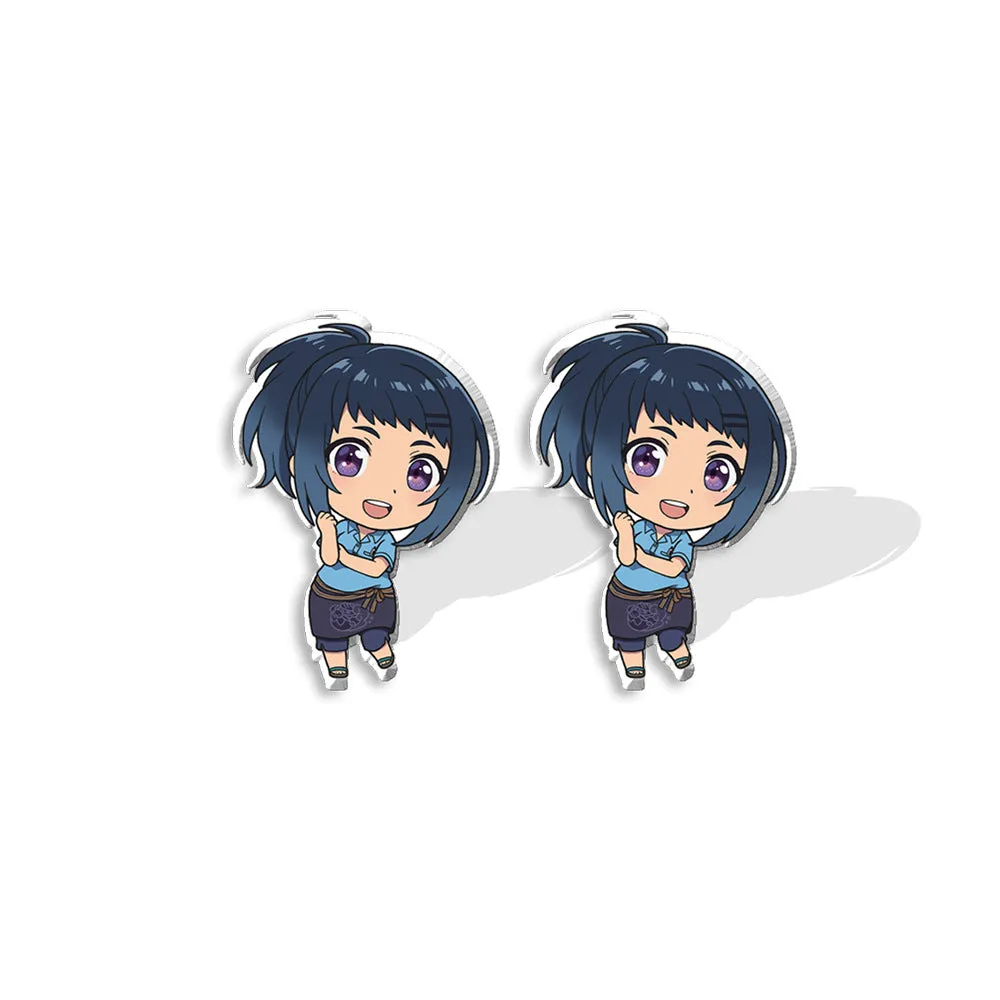 Wholesale Cross-border Aquarium Anime Perimeter Acrylic DIY Stud Earrings
