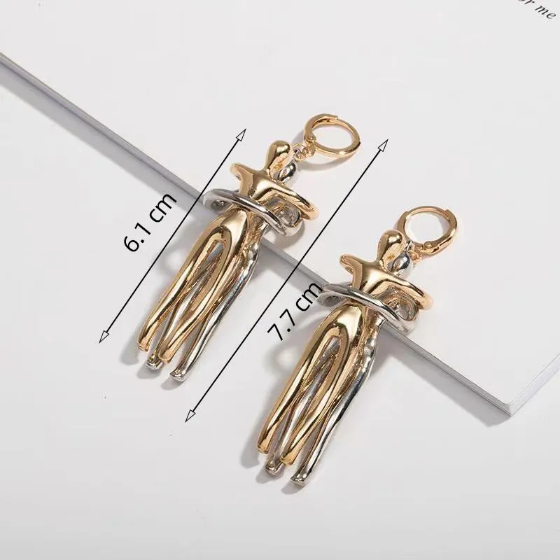 Wholesale Cross-border Hot Couple Earrings Little People Pendant Valentine's Day Gift Creative Love Earrings Hug Kiss Ear Buckle