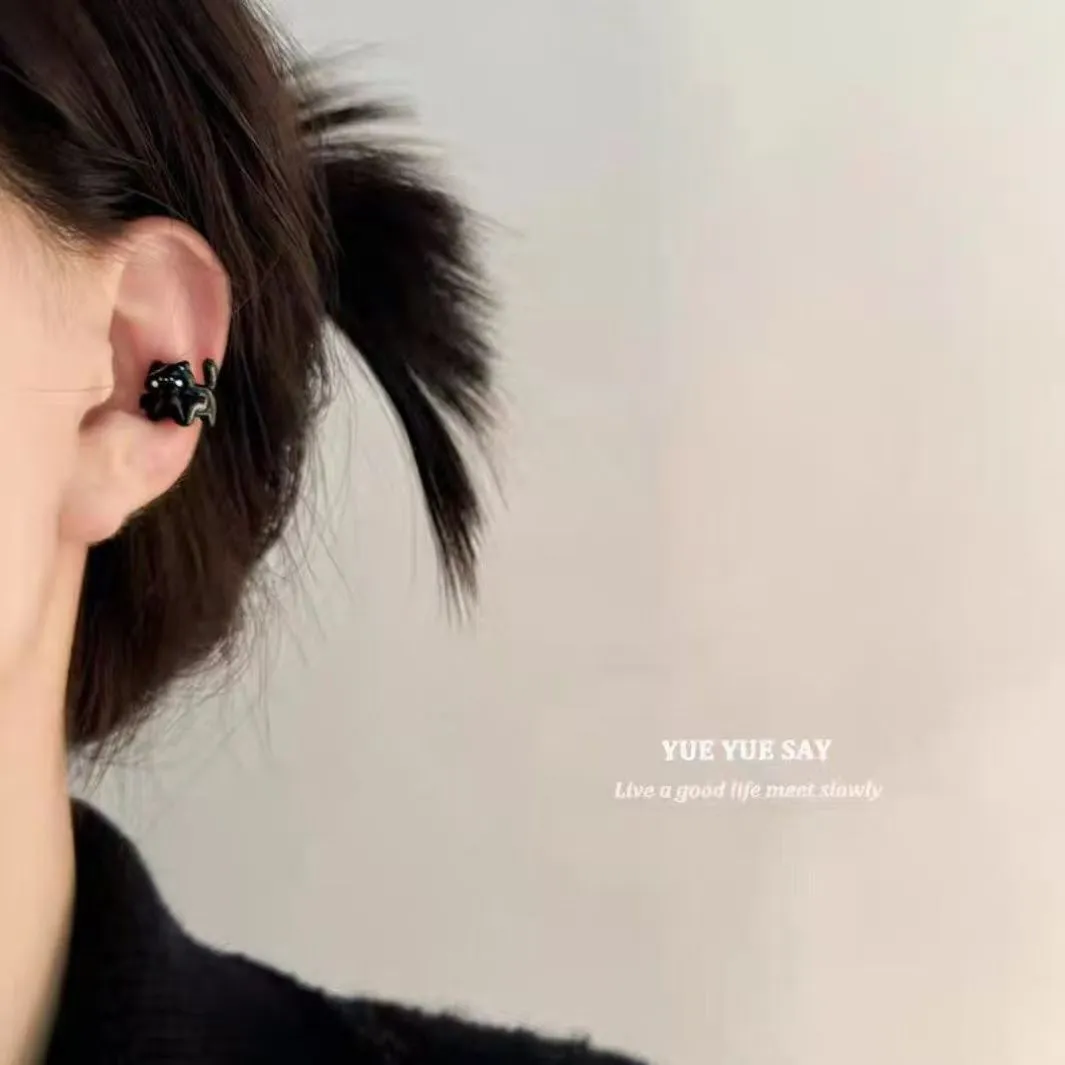 Wholesale Cute black kitten ear cuff