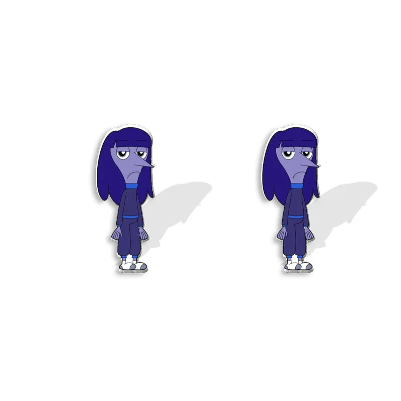 Wholesale Cute Cartoon Emoji Character Earrings