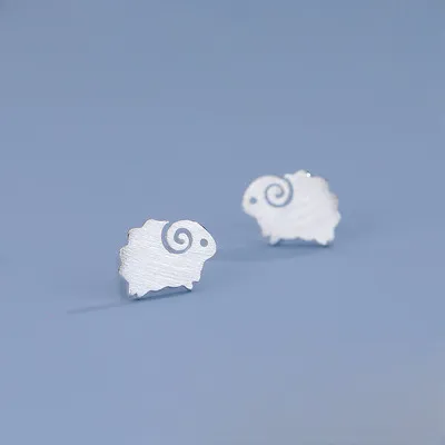 Wholesale Cute Rabbit 925 Sterling Silver Earrings