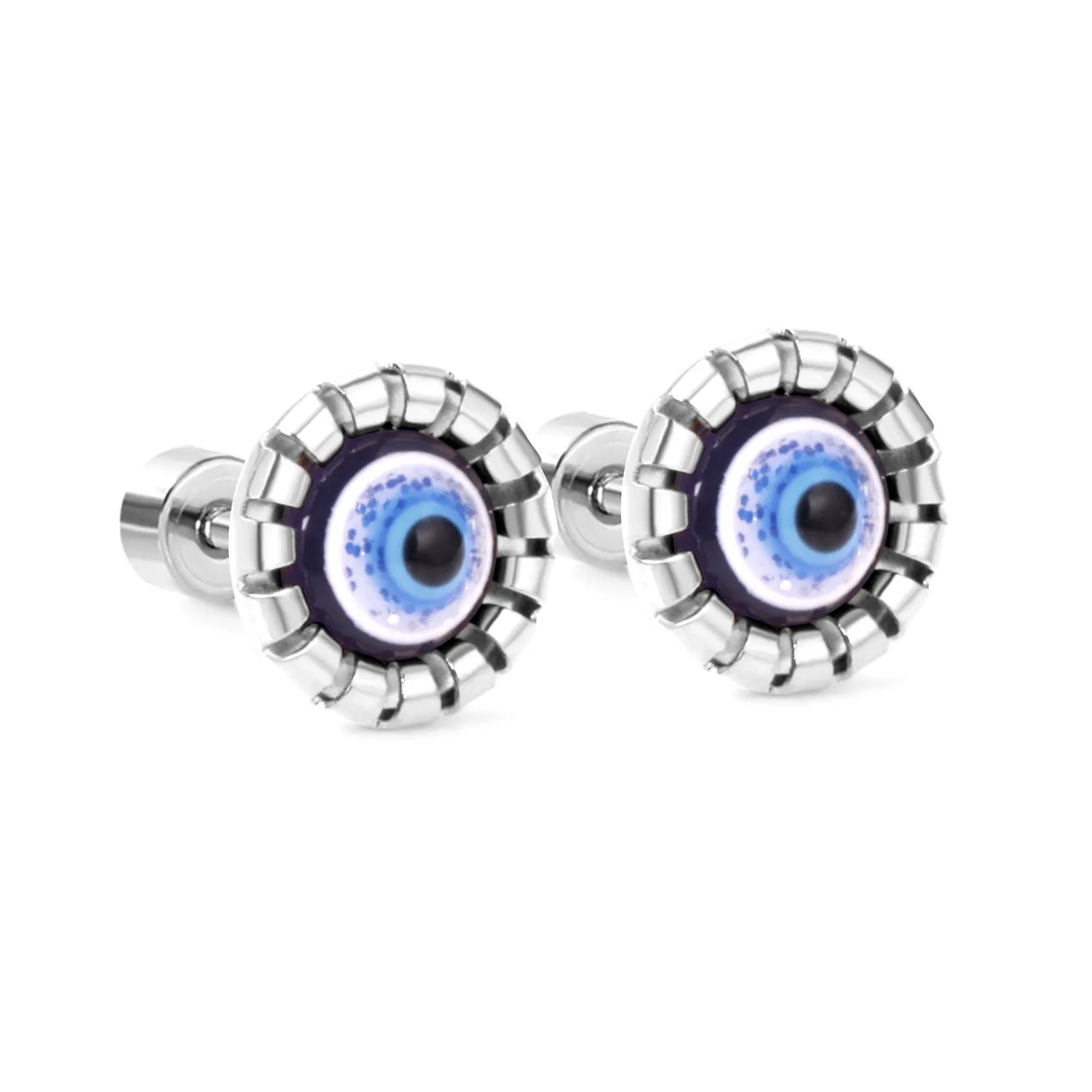 Wholesale Devil Eye Stainless Steel Ear Studs Earrings