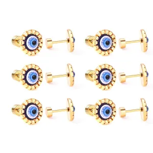 Wholesale Devil Eye Stainless Steel Ear Studs Earrings