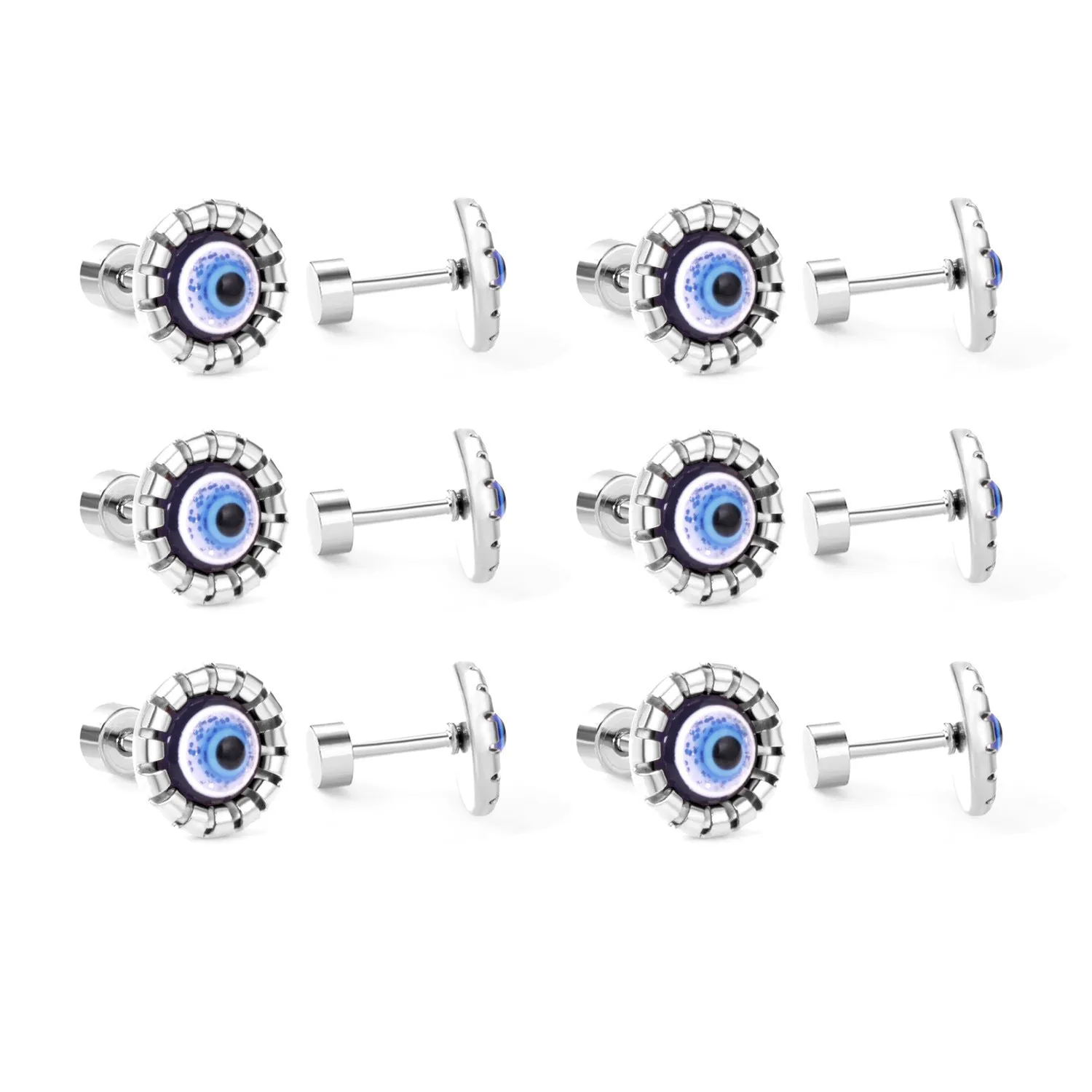 Wholesale Devil Eye Stainless Steel Ear Studs Earrings