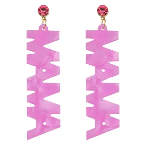 Wholesale Diamond letter link earrings