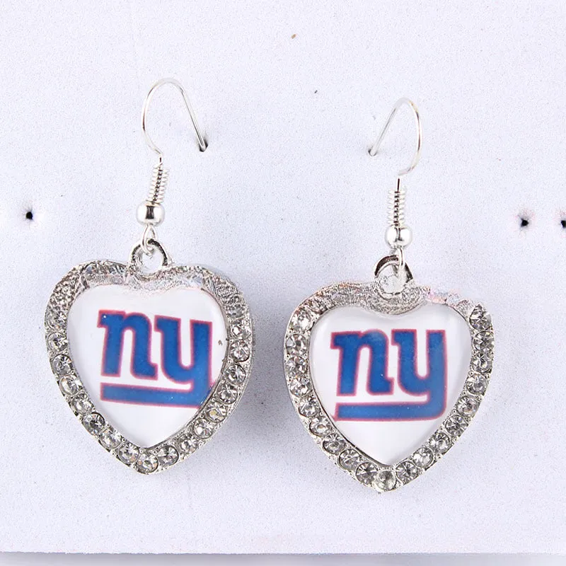 Wholesale Diamond Peach Dot  Logo Earrings