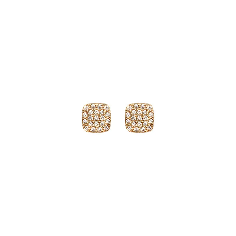 Wholesale Diamond Square Earrings and Studs