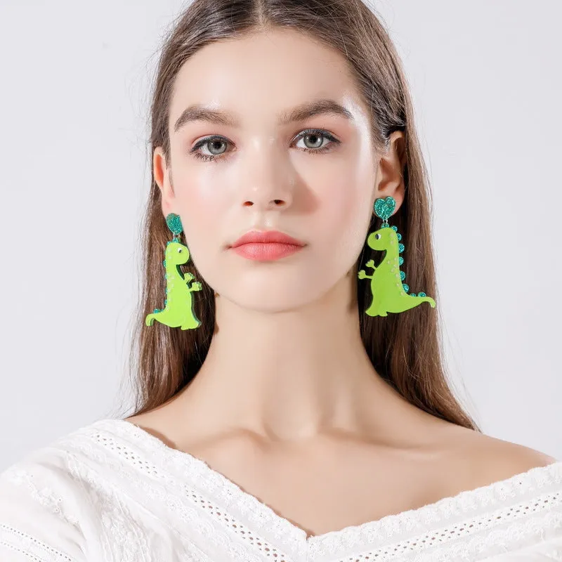 Wholesale Dinosaur Lobster Crab Goldfish Octopus Shark Frog Bee Parrot Koala Acrylic Earrings