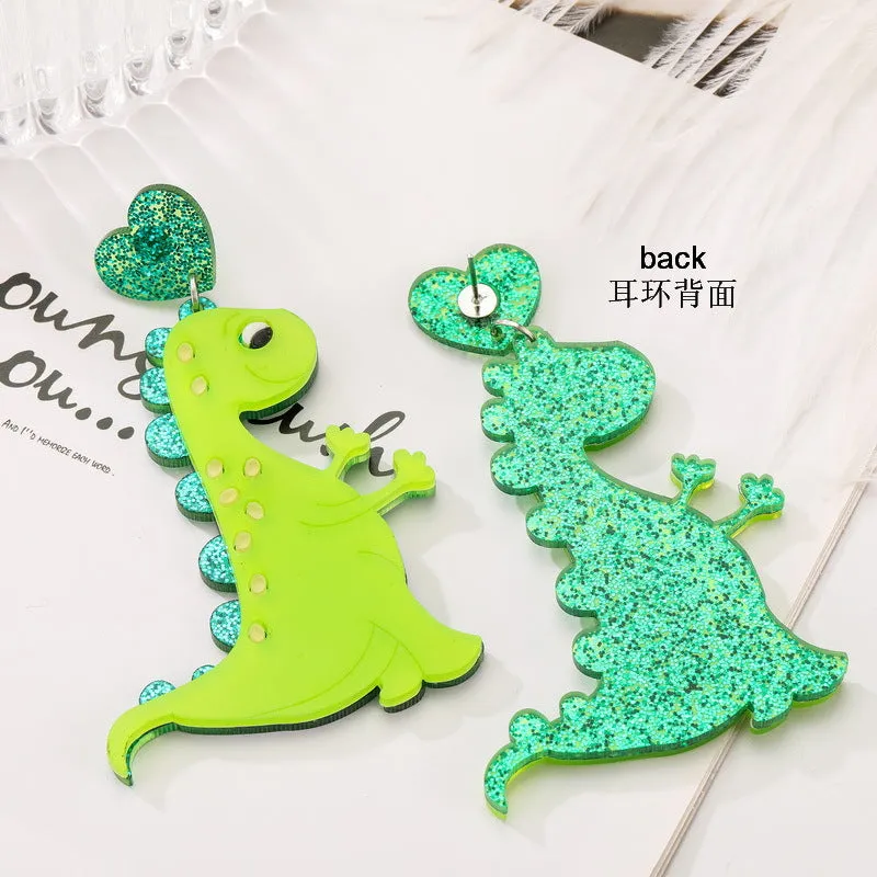 Wholesale Dinosaur Lobster Crab Goldfish Octopus Shark Frog Bee Parrot Koala Acrylic Earrings