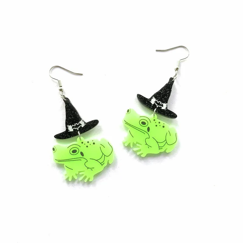 Wholesale Dinosaur Lobster Crab Goldfish Octopus Shark Frog Bee Parrot Koala Acrylic Earrings
